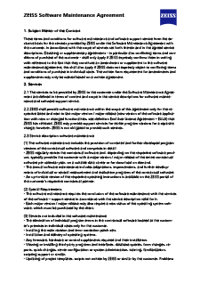 Esikatsele kuvaa ZEISS Software Maintenance Agreement