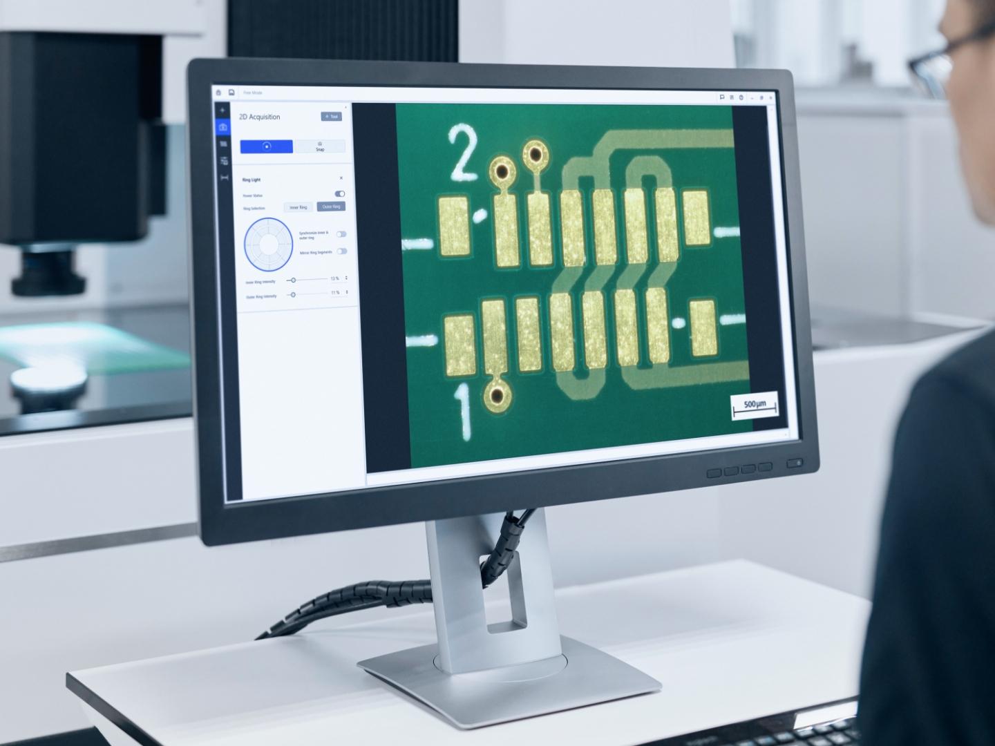 Optinen mittaus ZEISS INSPECT duo ‑laitteella
