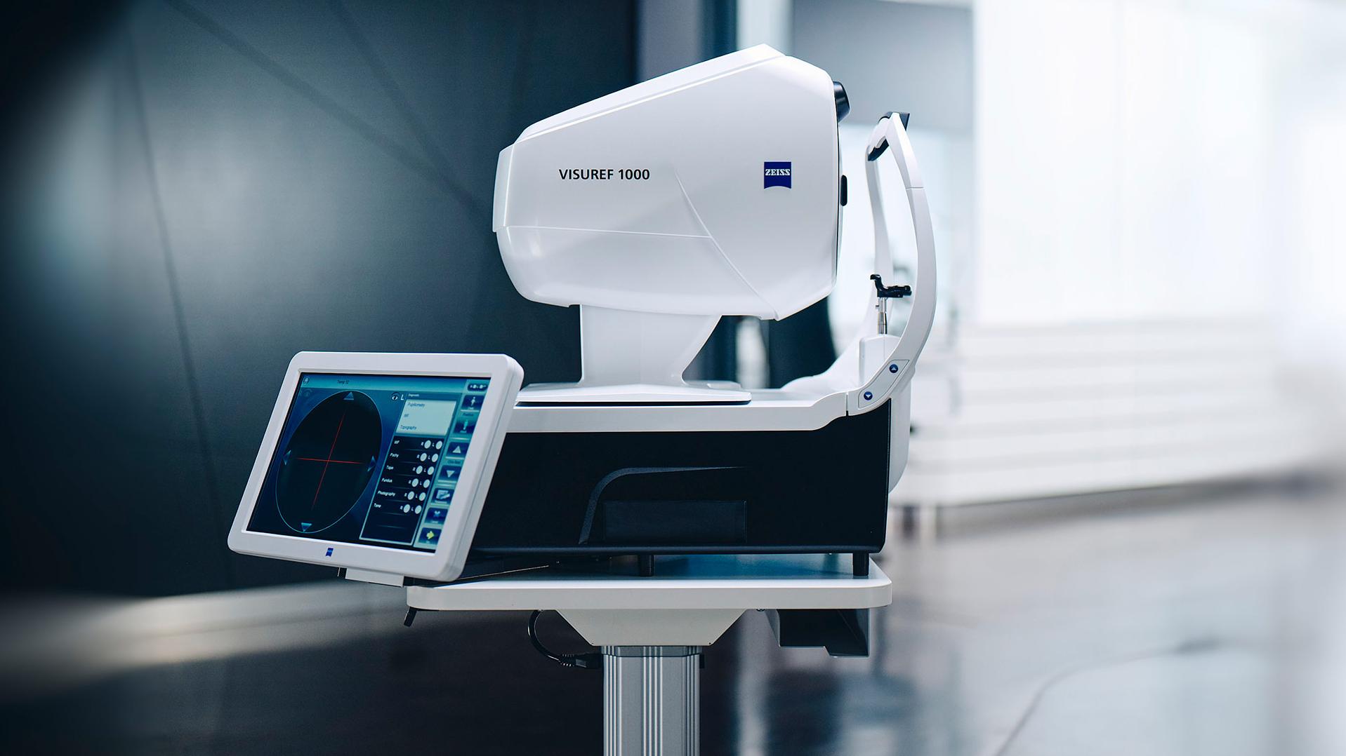 Sivukuva ZEISS VISUREF 600 -laitteesta.