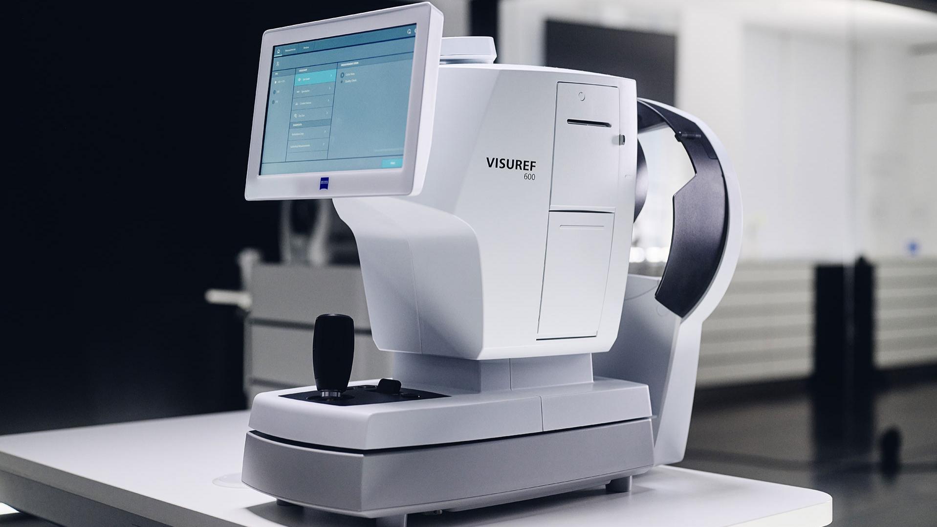 Sivukuva ZEISS VISUREF 600 -laitteesta.