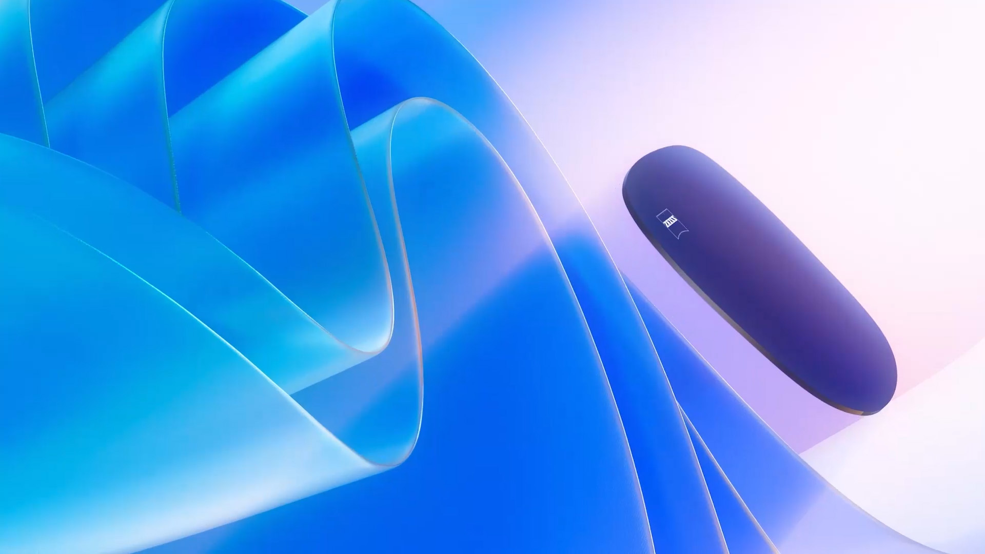 3D CGI -havainnekuva sävytetystä linssistä, joka leijuu kohti valonlähdettä estäen tehokkaasti haitalliset UV-säteet.