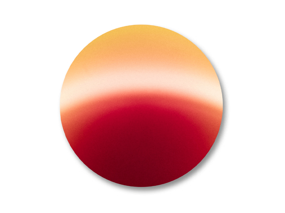 ZEISS DuraVision Mirror punainen, jossa on oranssi häivähdys yläosassa.