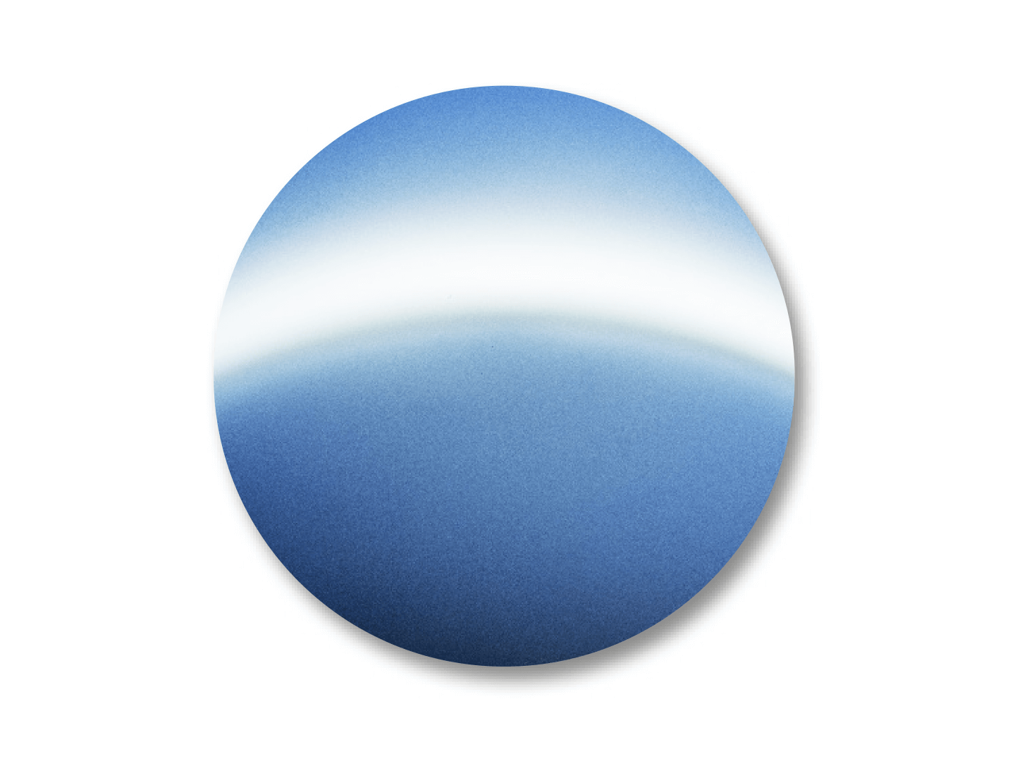 Väriesimerkki DuraVision Mirror Strong Blue -pinnoitteesta. 